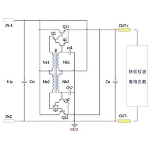 無(wú)電解電容低紋波互補(bǔ)達(dá)林頓有源濾波器道理示意圖