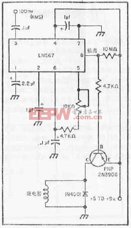 LM567通用音調(diào)譯碼器集成電路的應(yīng)用